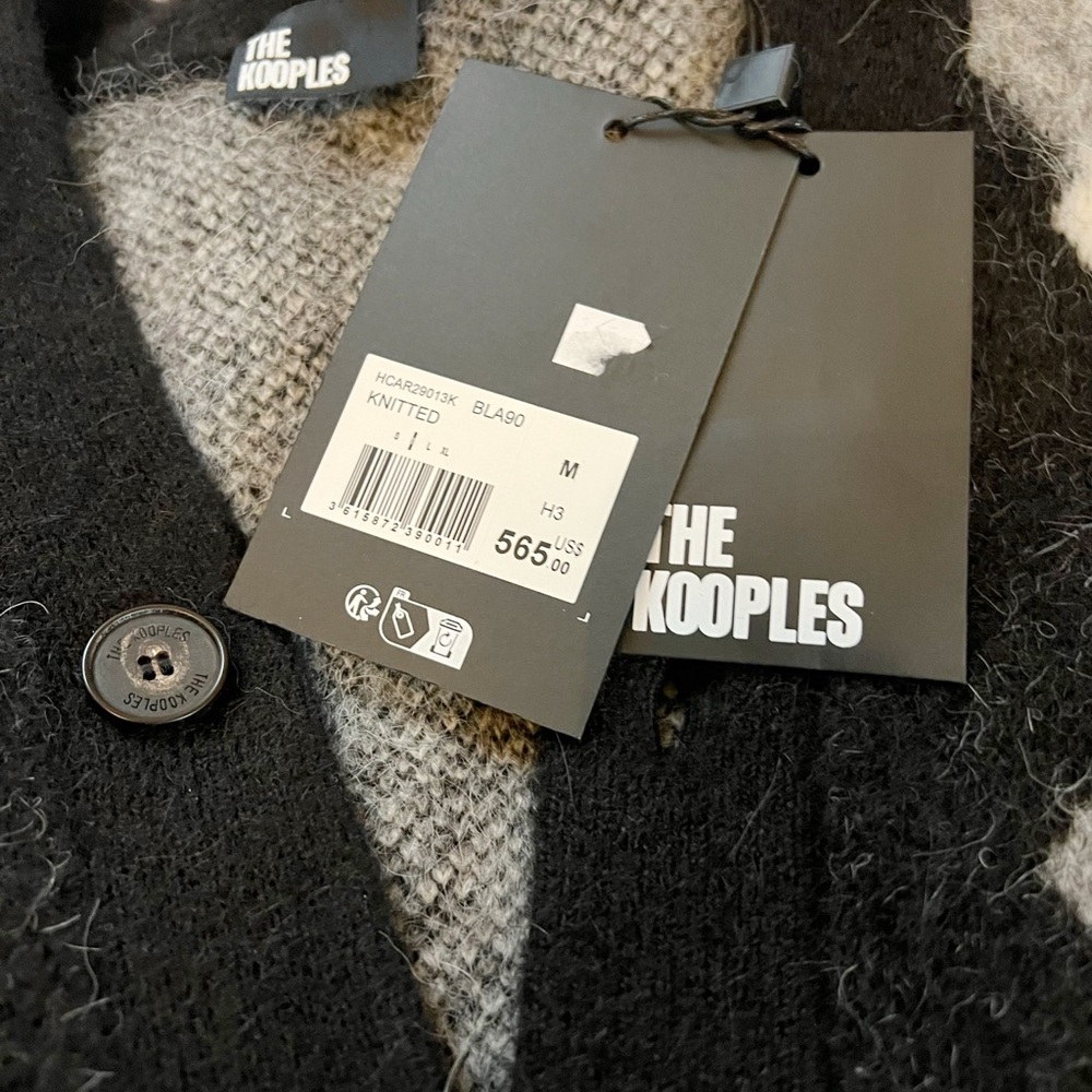 Men’s NWT The Kooples Diamond Alpaca Blend Sweater - Picture 4 of 4